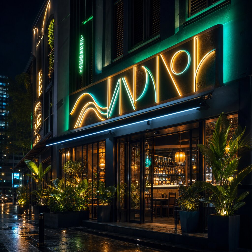F&B facade signage project