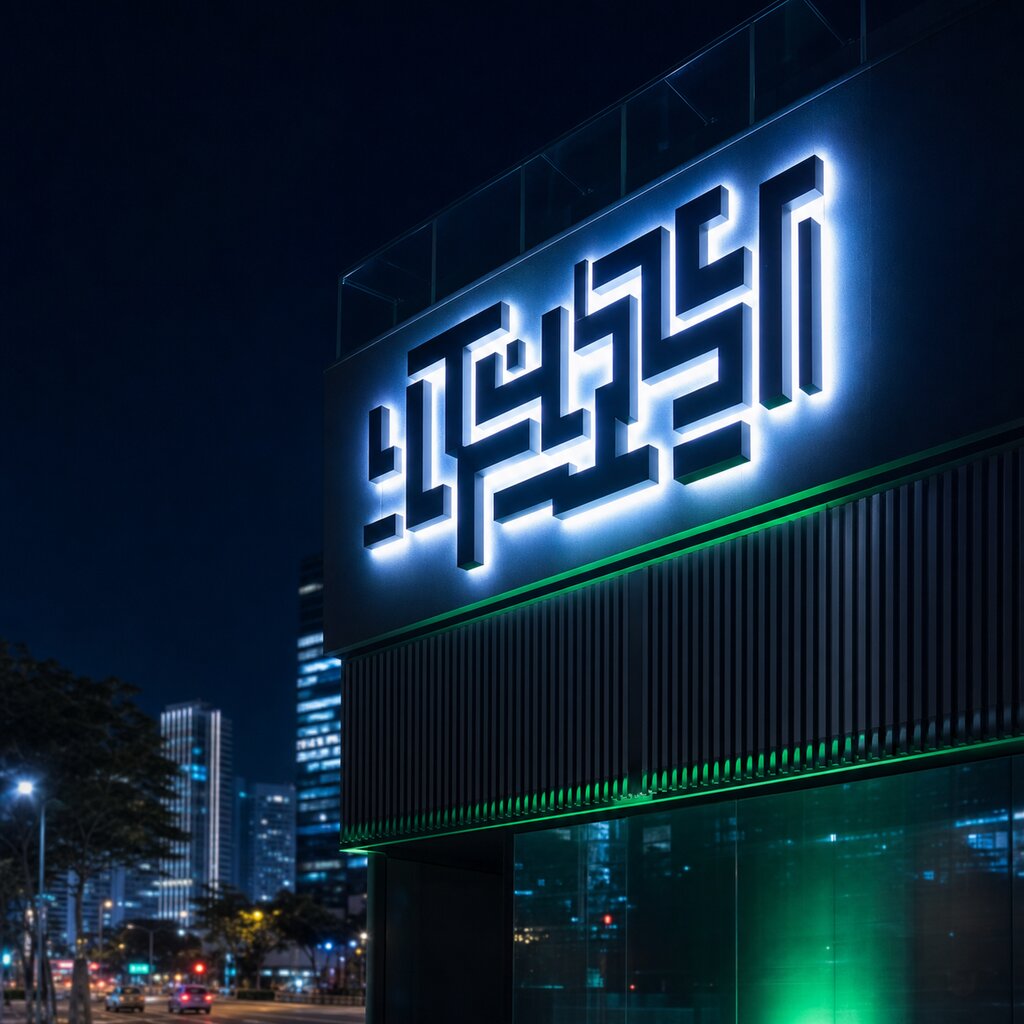 Building facade signage project