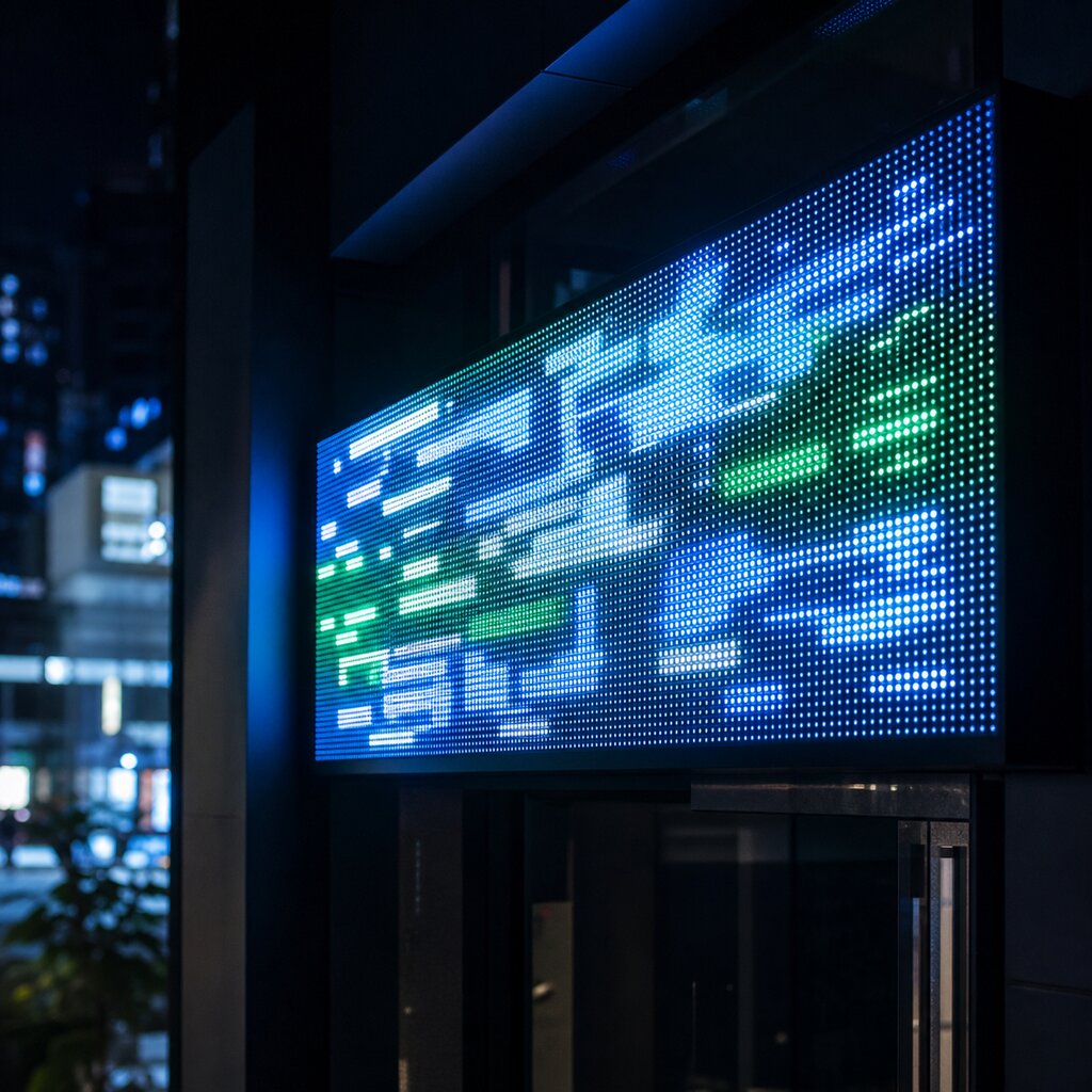 LED Running Sign signage by DEVA